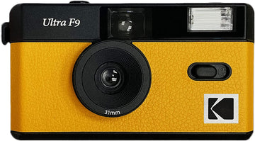 KODAK Film Camera Ultra F9 Reusable 35 mm Color Negative or Black & White Film (Film and Battery NOT Included), Yellow